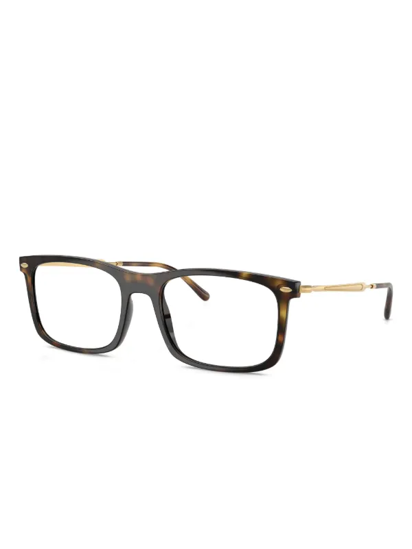 Ray-Ban RB7260 スクエアメガネフレーム | ブラウン | FARFETCH JP