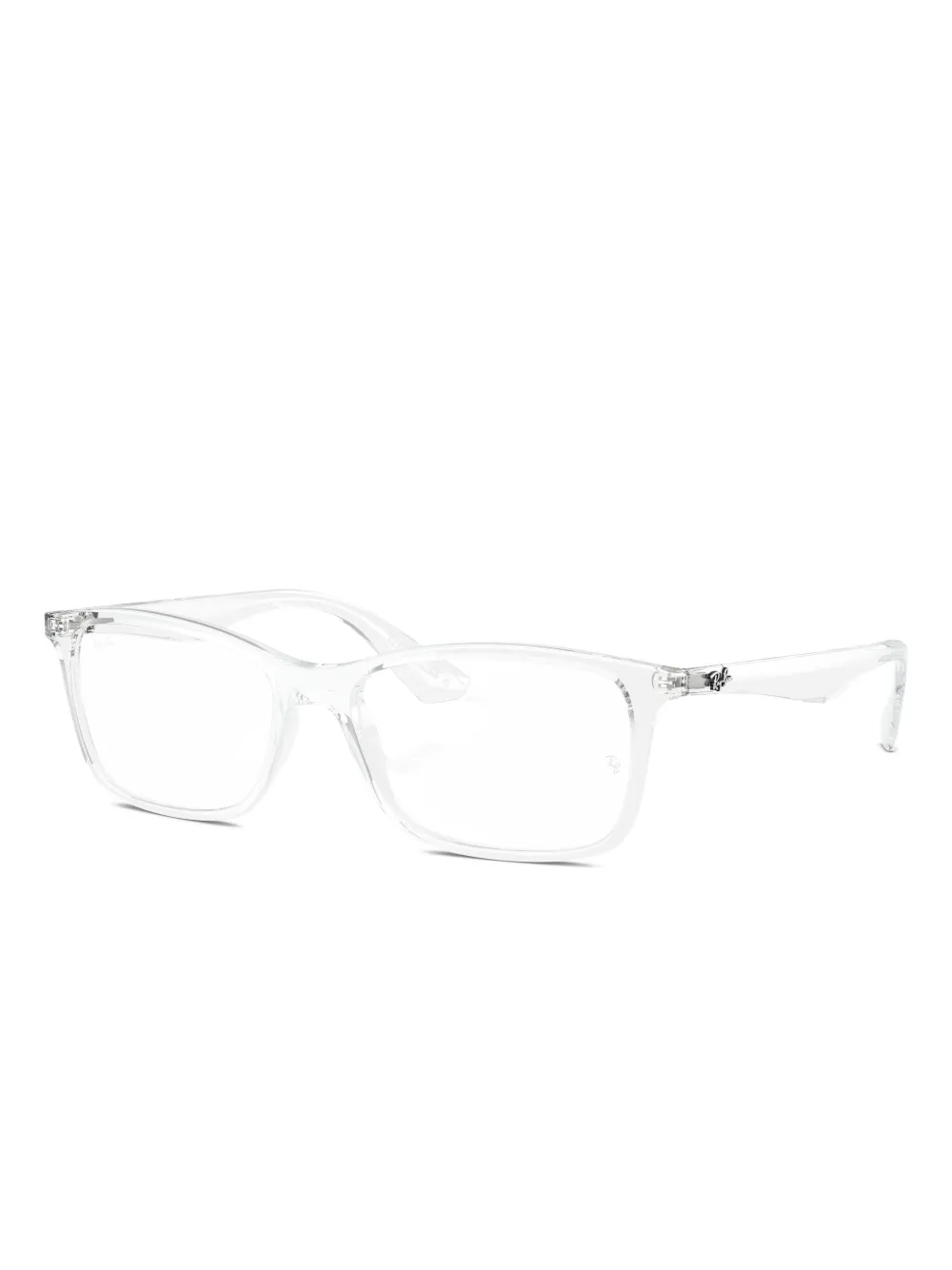 Ray Ban Rectangle-frame Glasses In Gray
