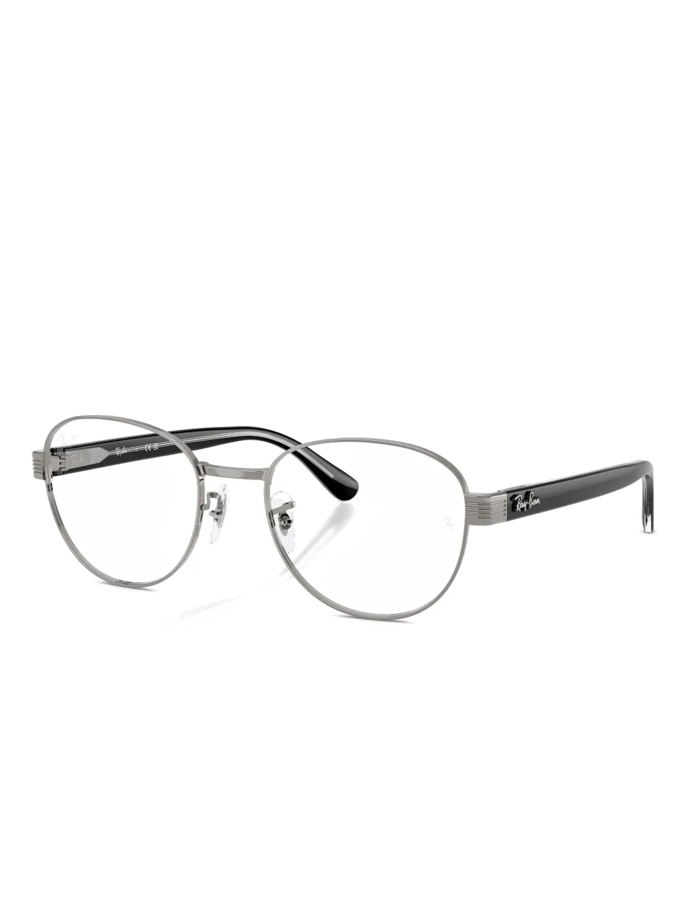 Ray Ban Round Metal Rb6543 Glasses In Black