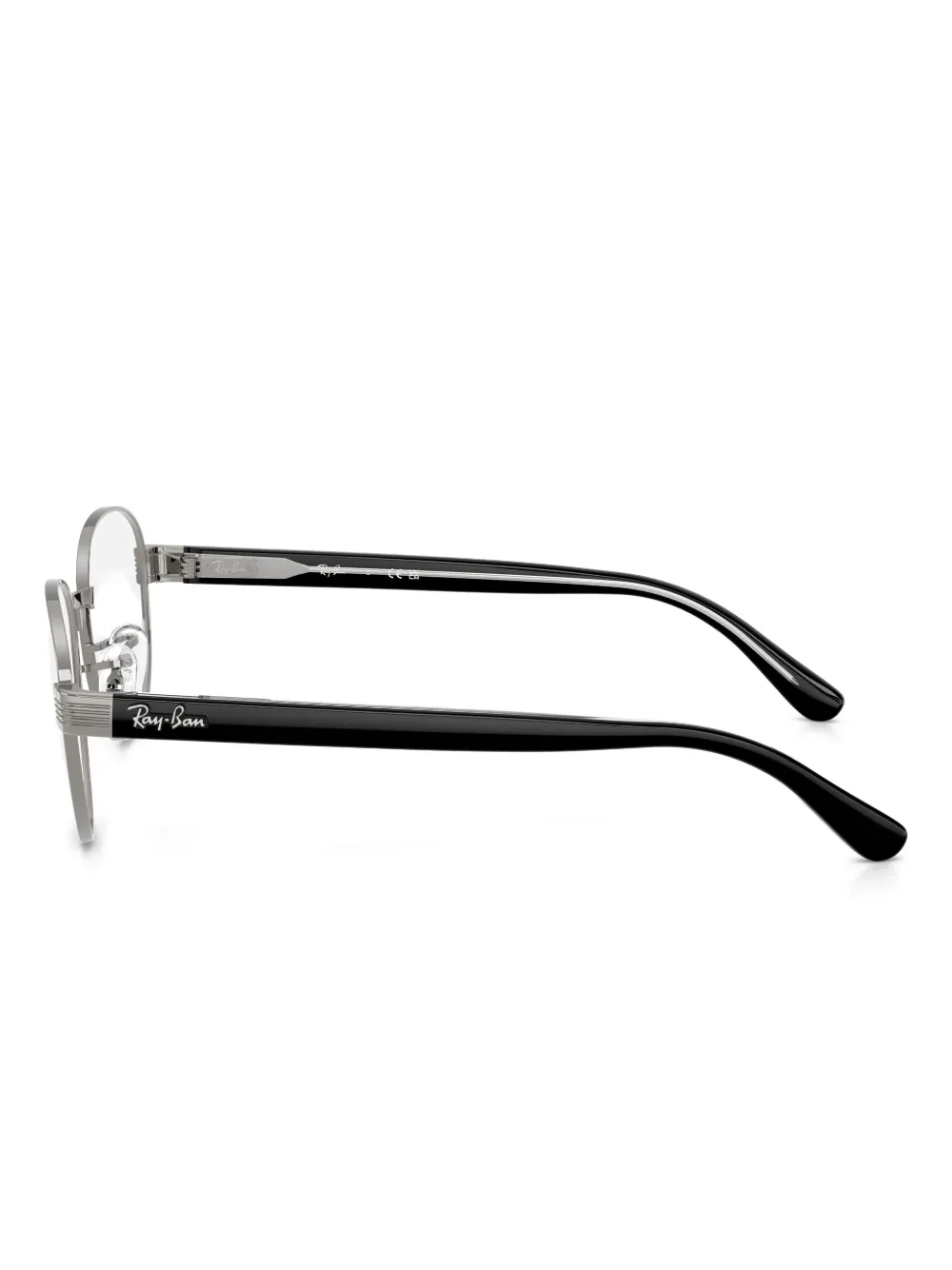 Ray-Ban RB6543 bril met rond metalen montuur Zwart