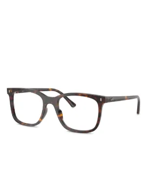 Ray-Ban スクエア眼鏡フレーム | ブラック | FARFETCH JP