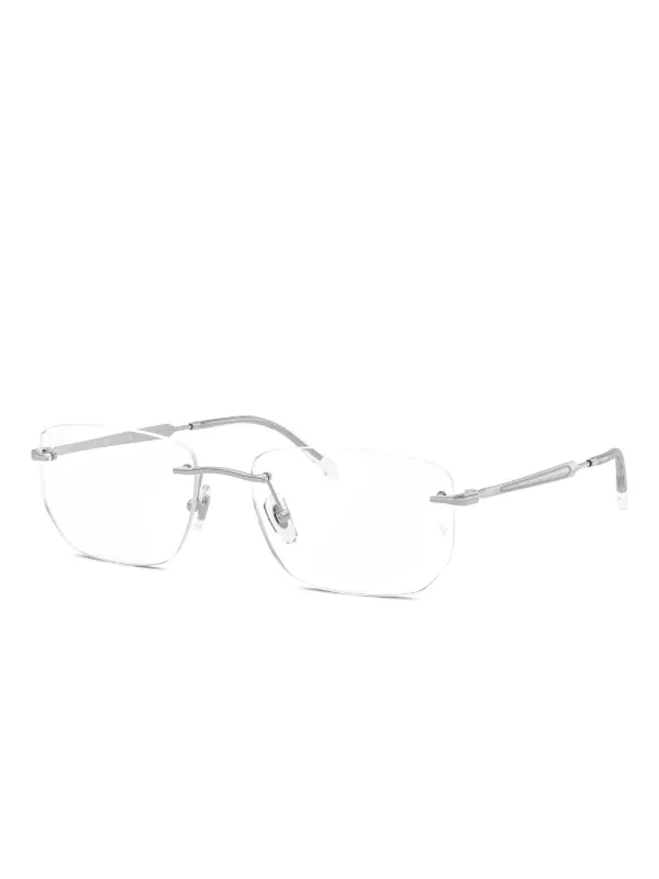 Ray-Ban リムレスメガネフレーム | シルバートーン | FARFETCH JP