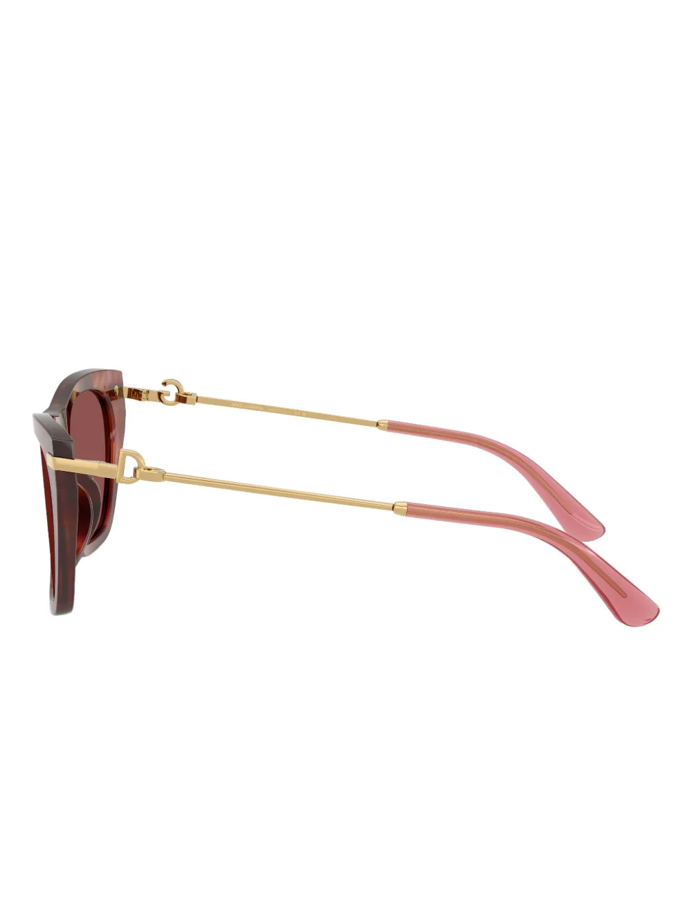 Dolce & Gabbana Eyewear Zonnebril met cat-eye montuur Goud