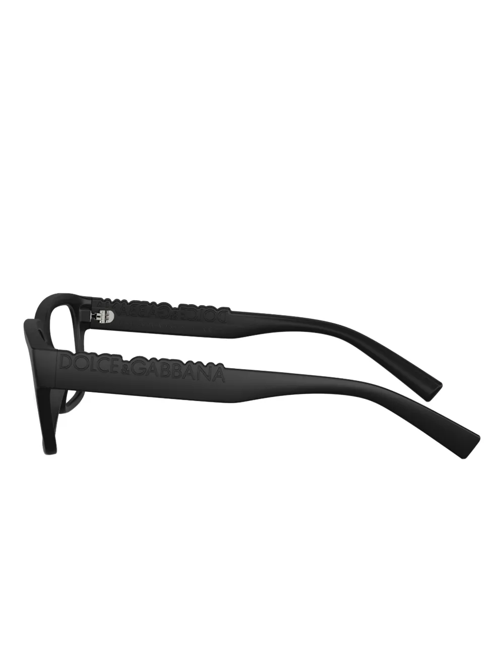 Dolce & Gabbana Brille Mit Eckigem Gestell In Black