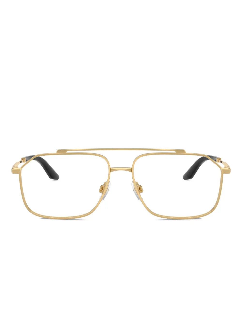 Dolce & Gabbana Eyewear geometric-frame glasses | Gold | Image 1
