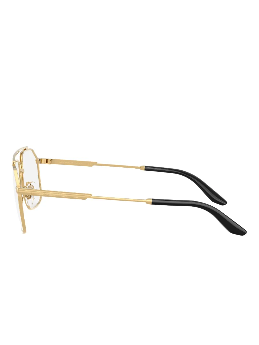 Dolce & Gabbana Eyewear Bril met geometrisch montuur Goud
