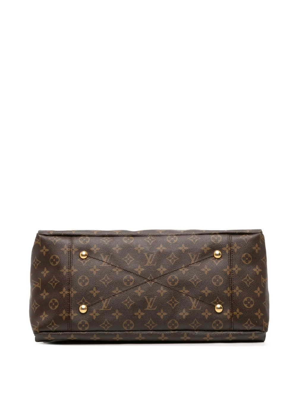 Pre-owned Louis Vuitton 2010 Monogram Artsy Mm Hobo Bag In Brown