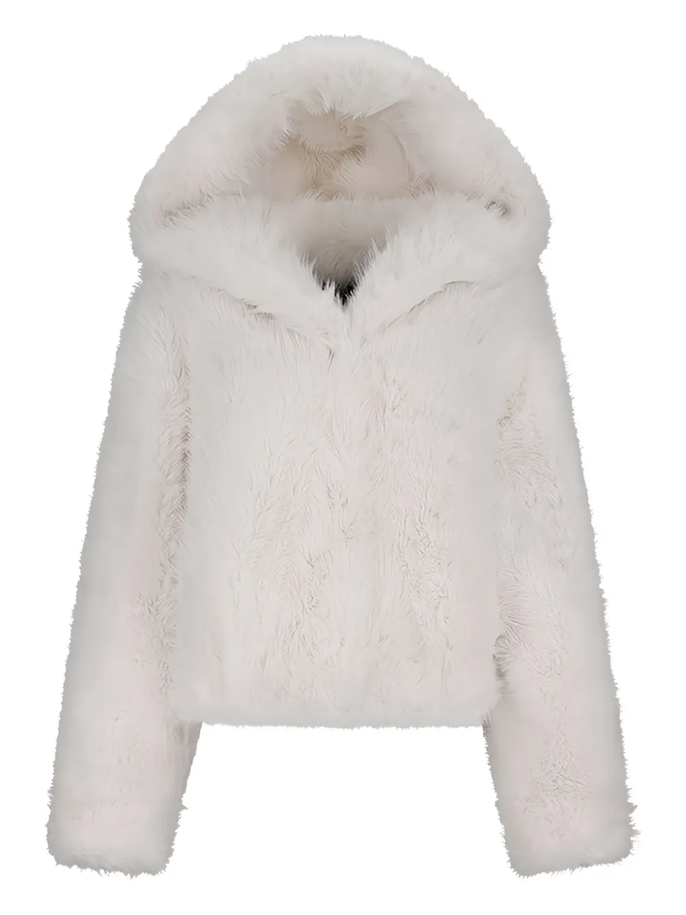 Bb Couture Faux-fur Jacket In White