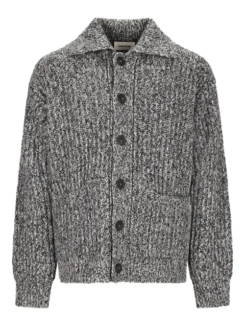 atomo factory mouliné-effect button-up cardigan