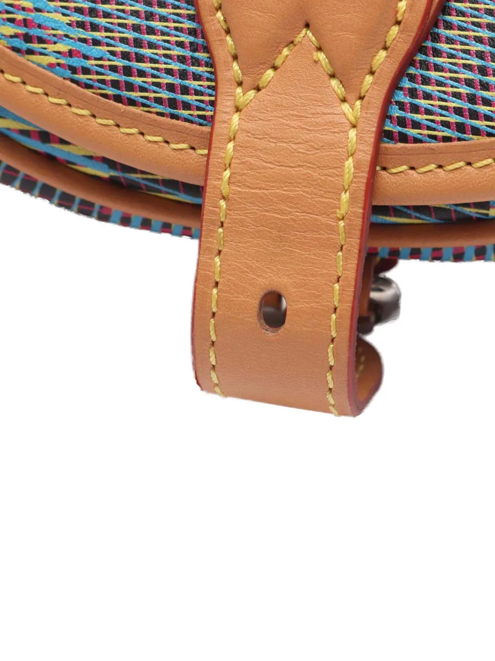 Pre-owned Louis Vuitton 2019 Monogram Lv Pop Tambourin Crossbody Bag In Blue