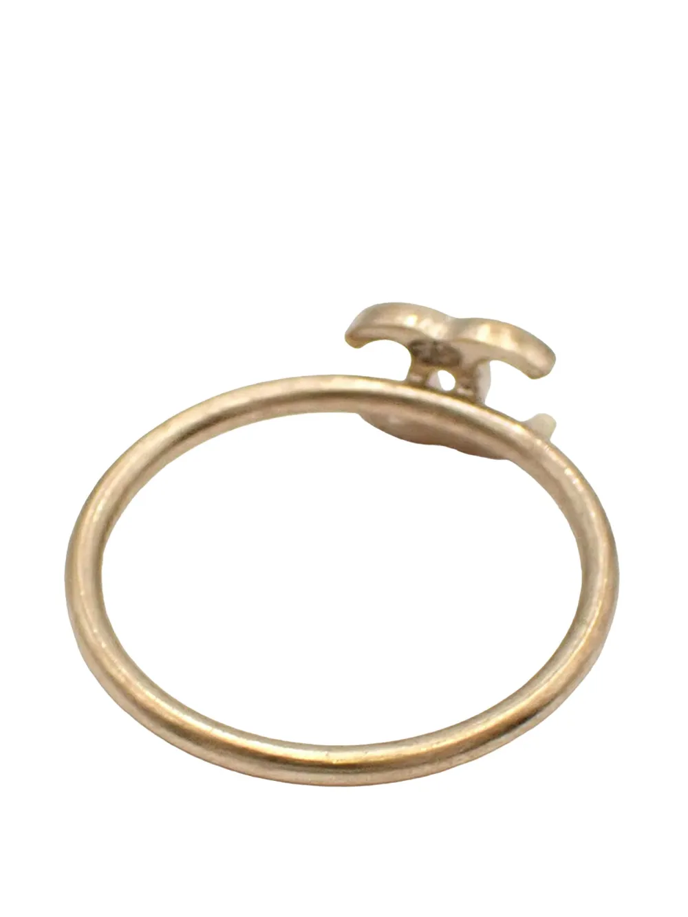 CHANEL Pre-Owned 2010 Gold Plated CC Ring costume ring | Image 2
