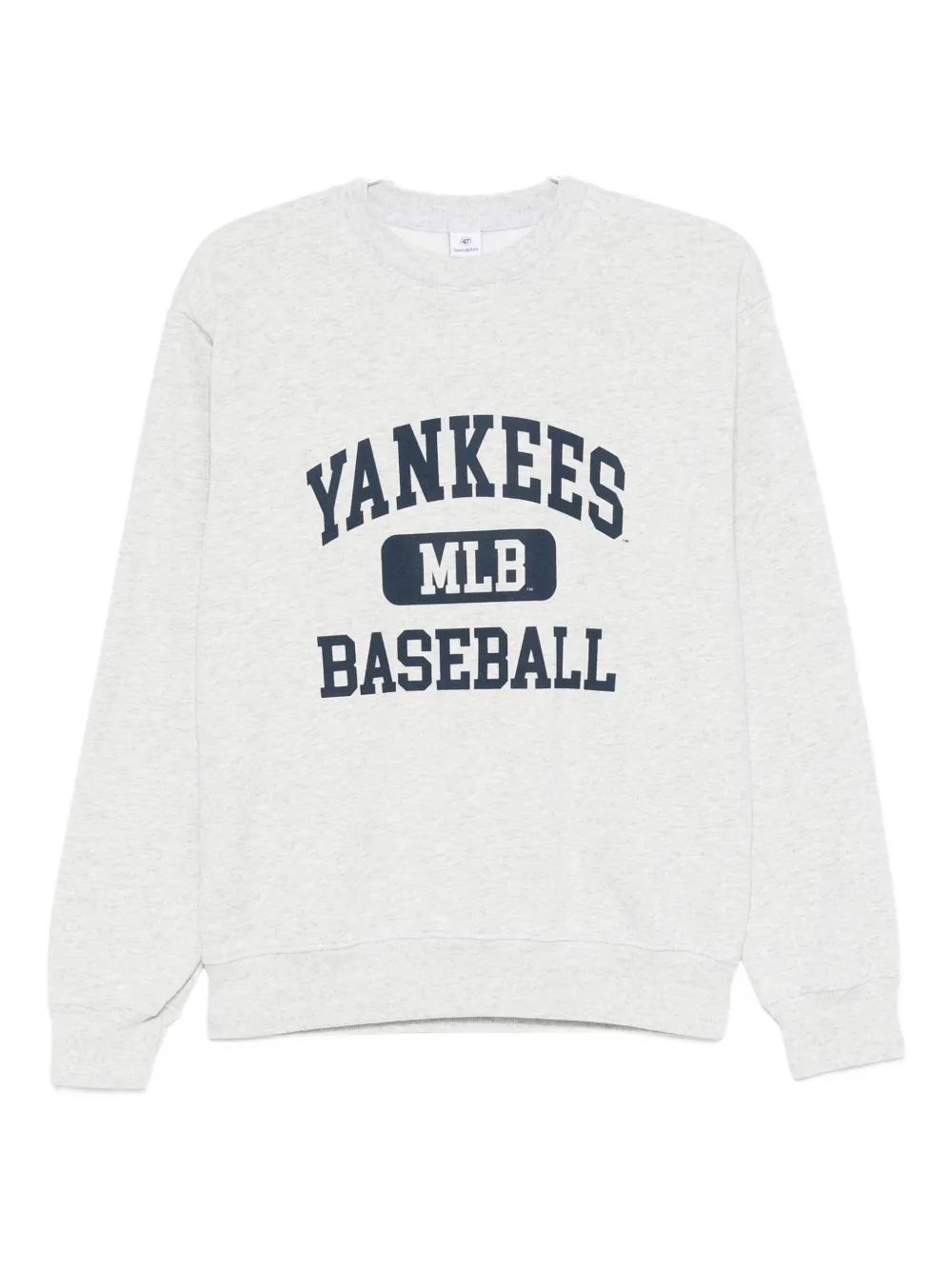 Sporty And Rich Baseball-print Sweatshirt In Gray