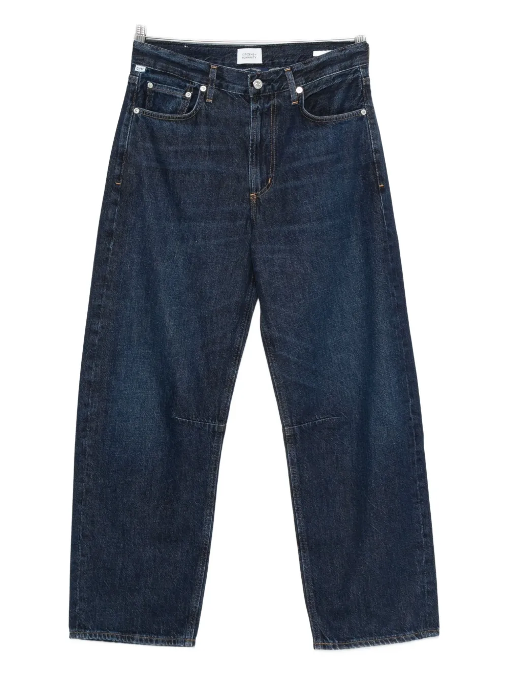 Citizens of Humanity button-fastening wide-leg jeans - Blu