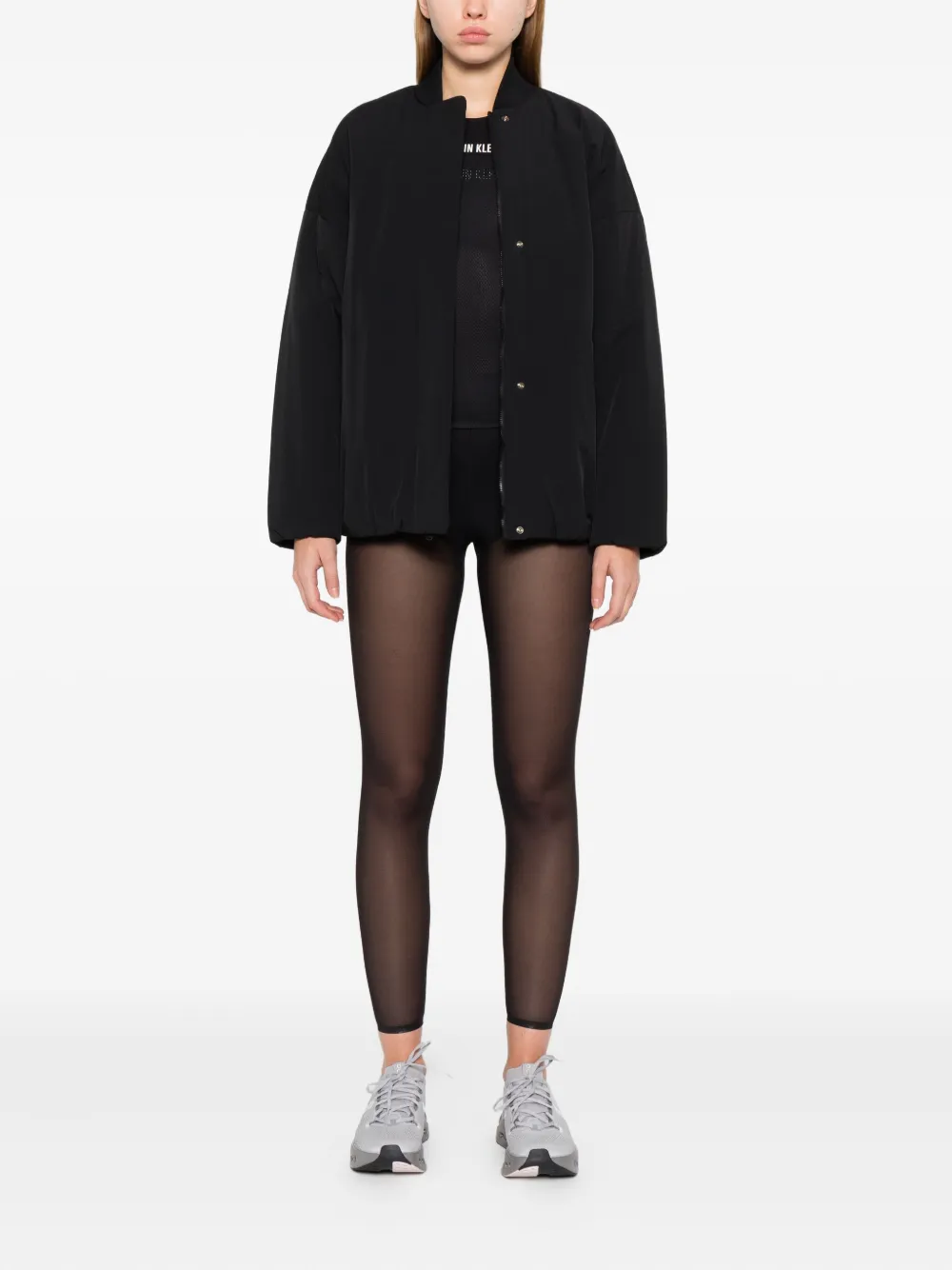 Calvin Klein High-neck Jacket In Black