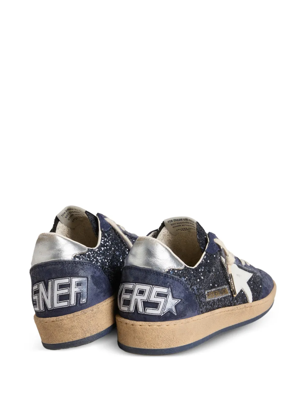 Golden Goose Ball Star sneakers met glitter Blauw