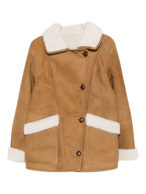 IRO single-breasted shearling jacket