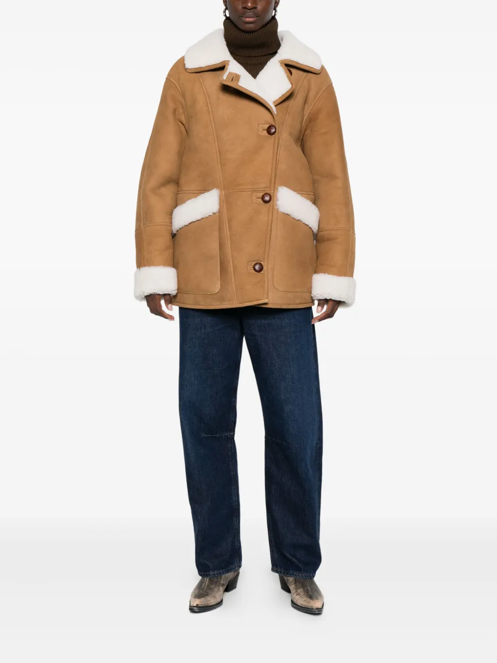 IRO single-breasted shearling jacket | Faux Fur & Shearling Jackets | Image 2