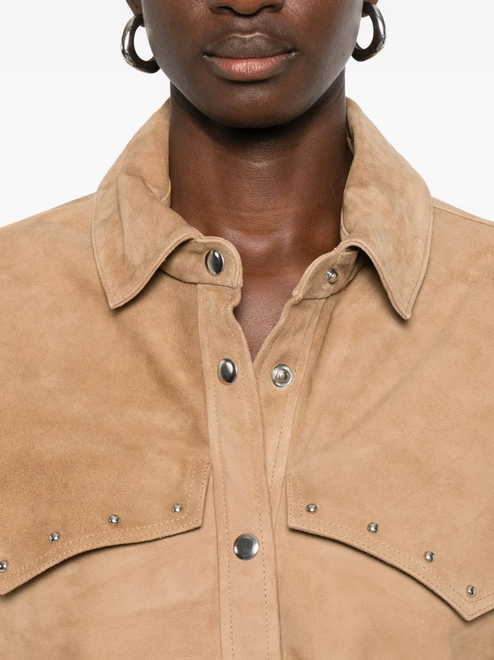 Iro Long Sleeve Shirt In Brown
