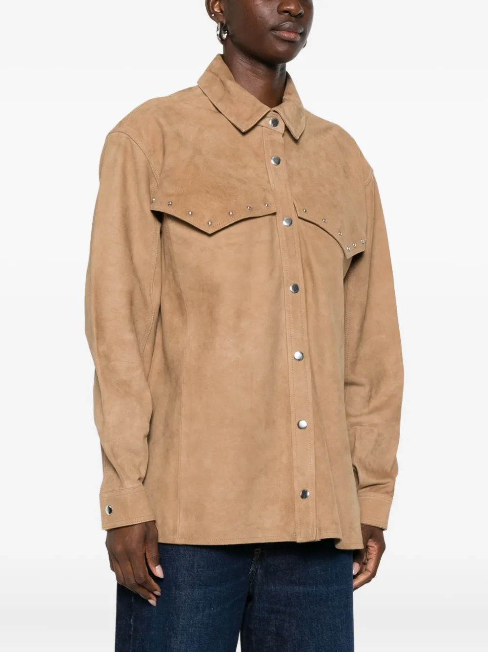 Iro Long Sleeve Shirt In Brown