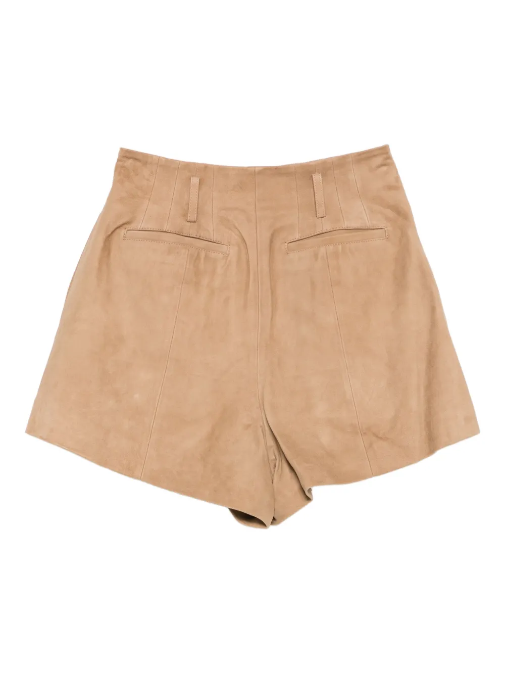 Iro Studded Shorts In Brown
