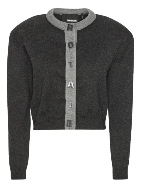 ROTATE BIRGER CHRISTENSEN logo-lettering cardigan