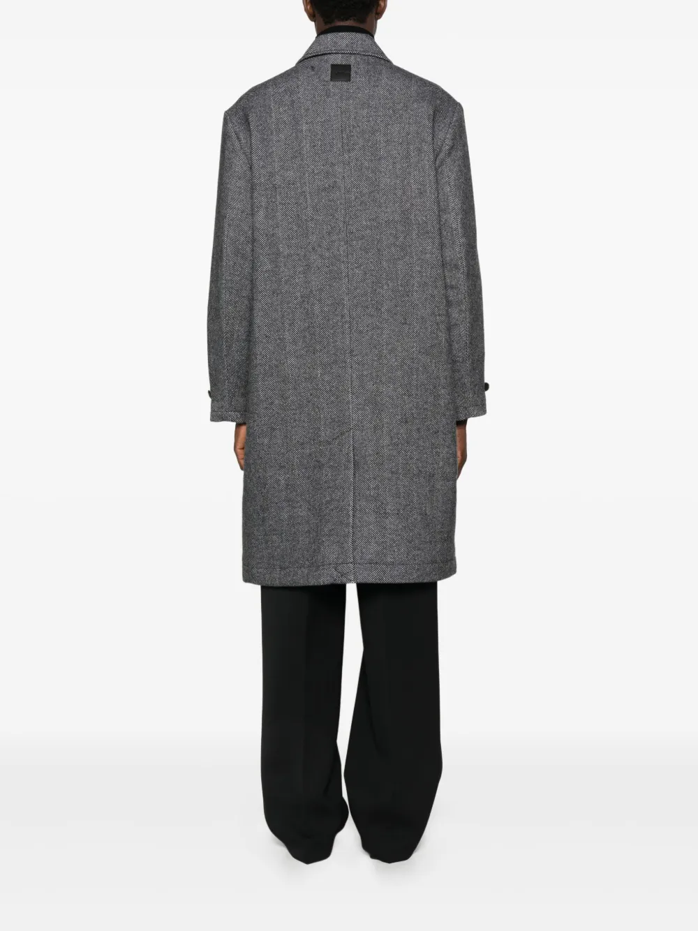 Calvin Klein Jas met visgraatpatroon Zwart