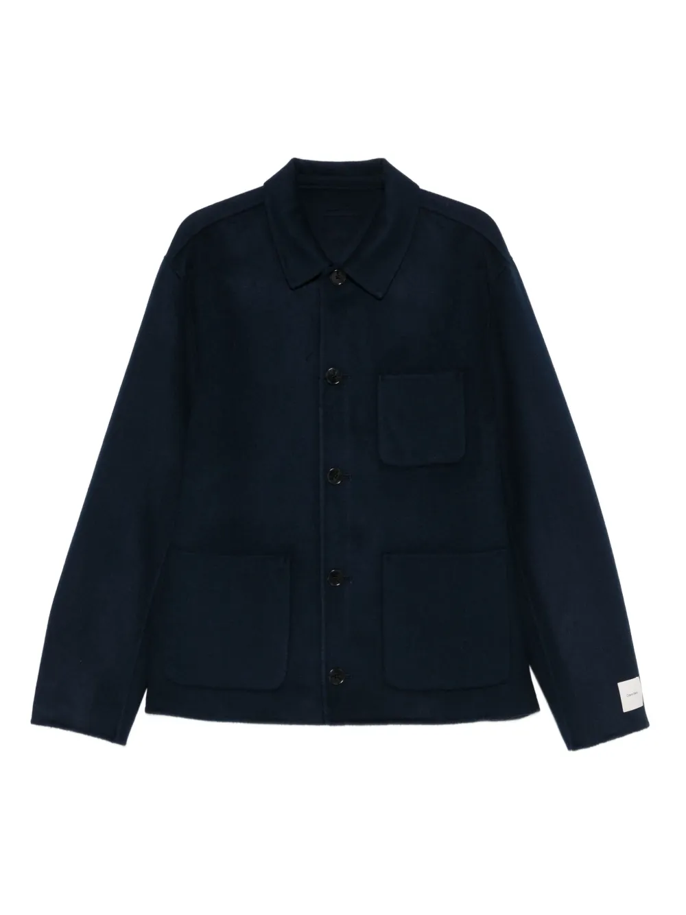 Calvin Klein sobrecamisa con botones | azul | Image 1