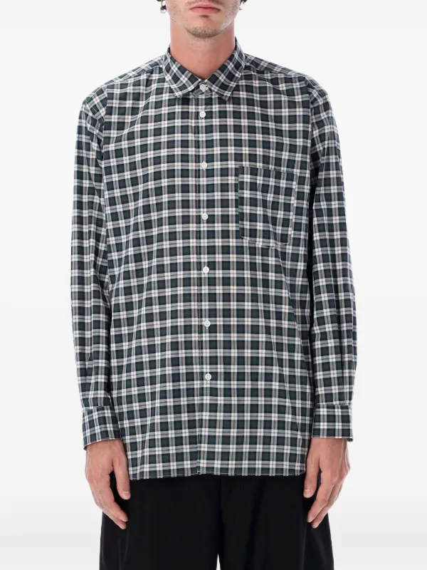 Comme Des Garçons Shirt チェック シャツ | グリーン | FARFETCH JP