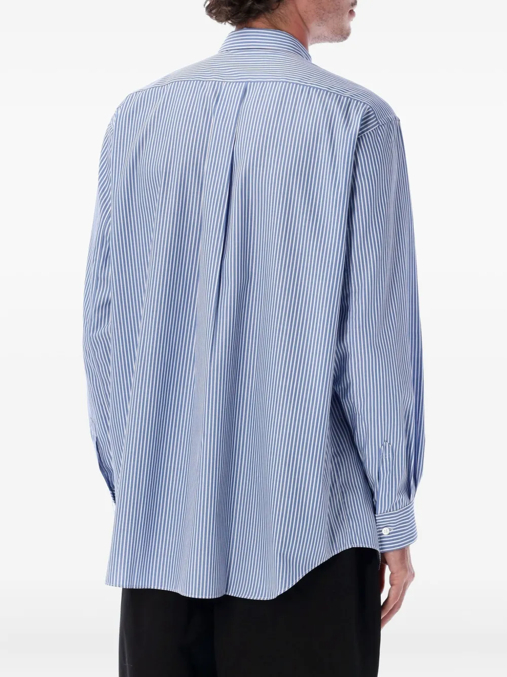 Comme Des Garçons Shirt striped shirt - Blauw