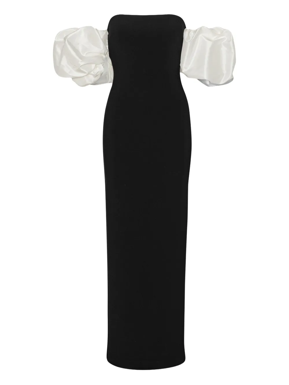 Rotate Birger Christensen Puff Sleeve Maxi Dress In Black