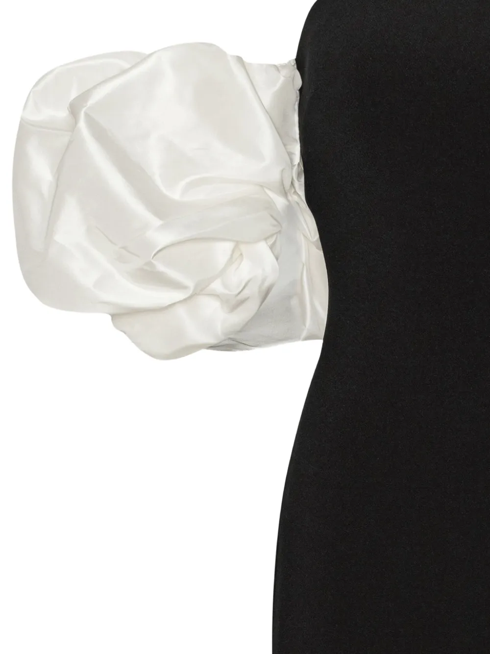 ROTATE BIRGER CHRISTENSEN Maxi-jurk met pofmouwen Zwart