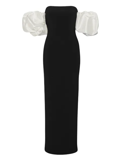 ROTATE BIRGER CHRISTENSEN puff sleeve maxi dress