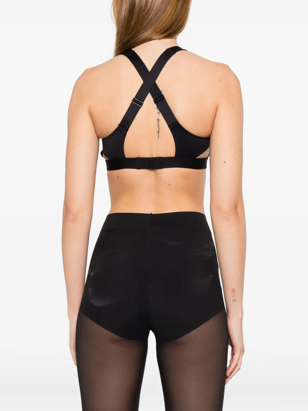 Calvin Klein Logo-print Sports Bra In Black