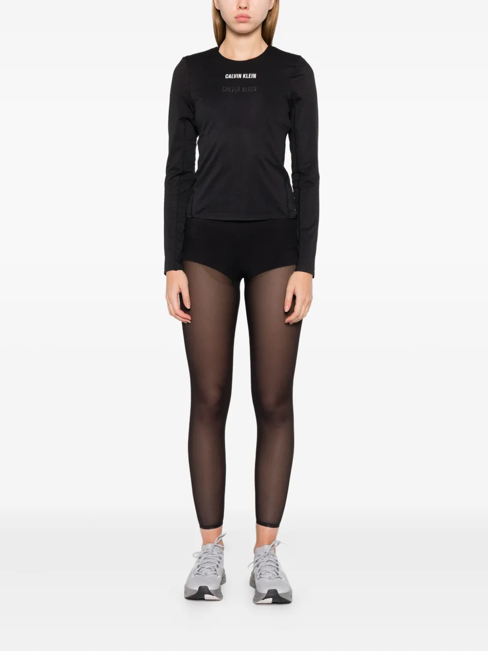 Calvin Klein logo-print long-sleeve performance top | Performance T-Shirts | Image 2