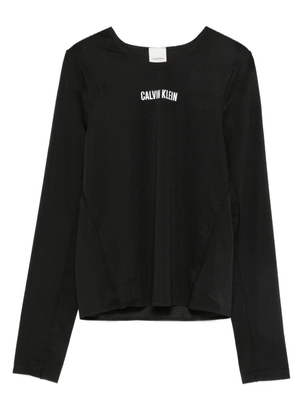 Calvin Klein logo-print long-sleeve performance top | Image 1