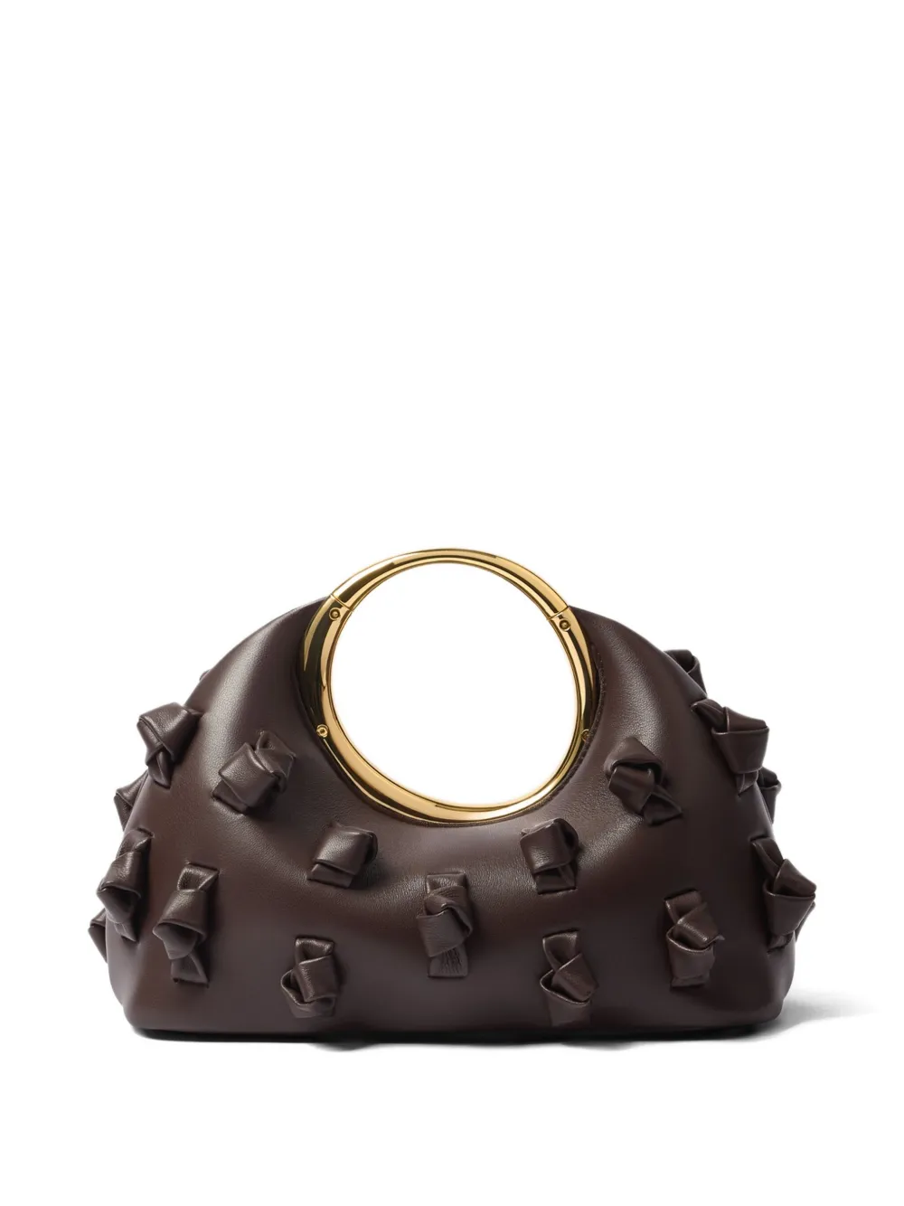 Jacquemus The Small Calino With Knots Mini Bag In Brown