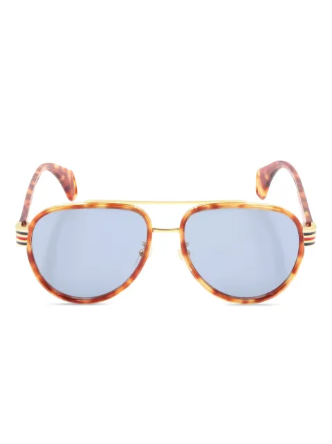 Gucci Pre-Owned lentes de sol estilo piloto