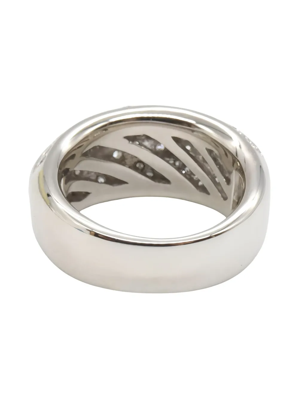 Pre-owned Lanvin 2010s Platinum Diamond Ring In Silver