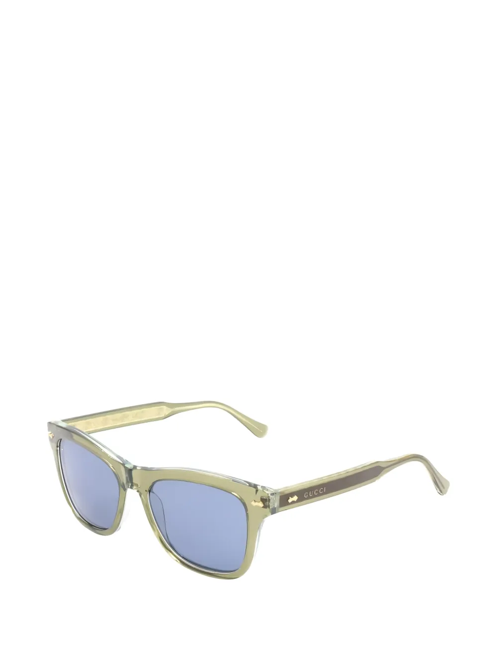 Gucci Pre-Owned 2020s Geometric Frame Sunglasses | Men | Image 2