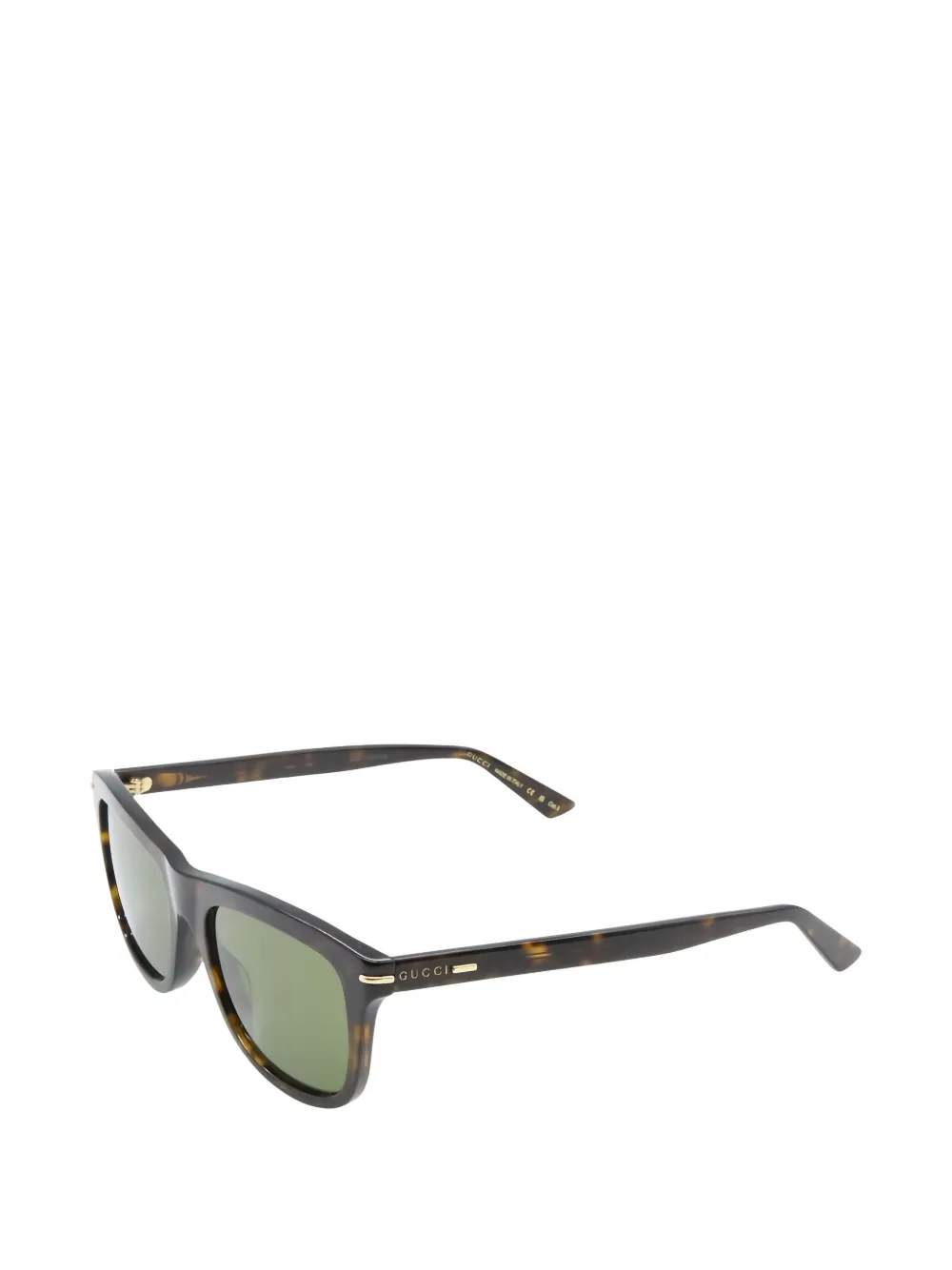 Gucci Pre-Owned 2020s havana square-frame sunglasses | Men | Image 2
