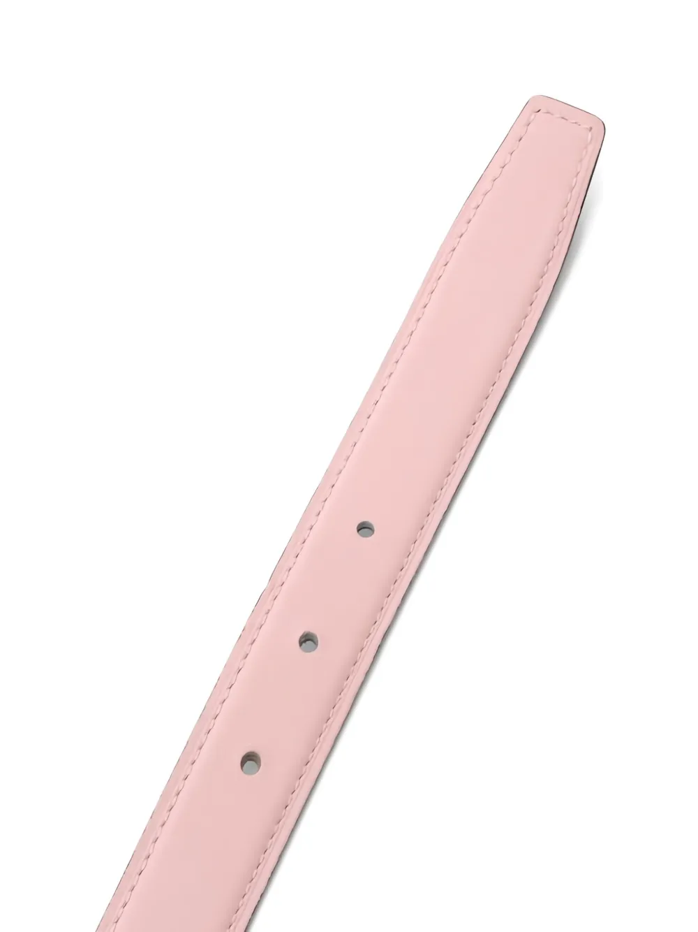 Pre-owned Hermes H Reversible Belt In Pink