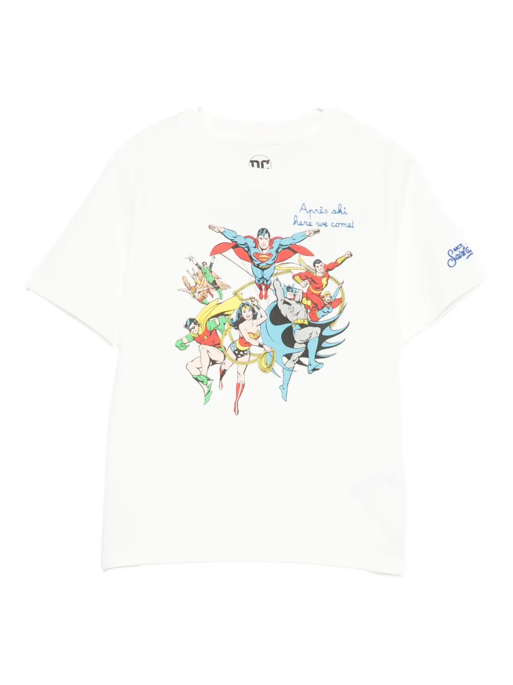 Mc2 Saint Barth Graphic-print Crew-neck T-shirt In White
