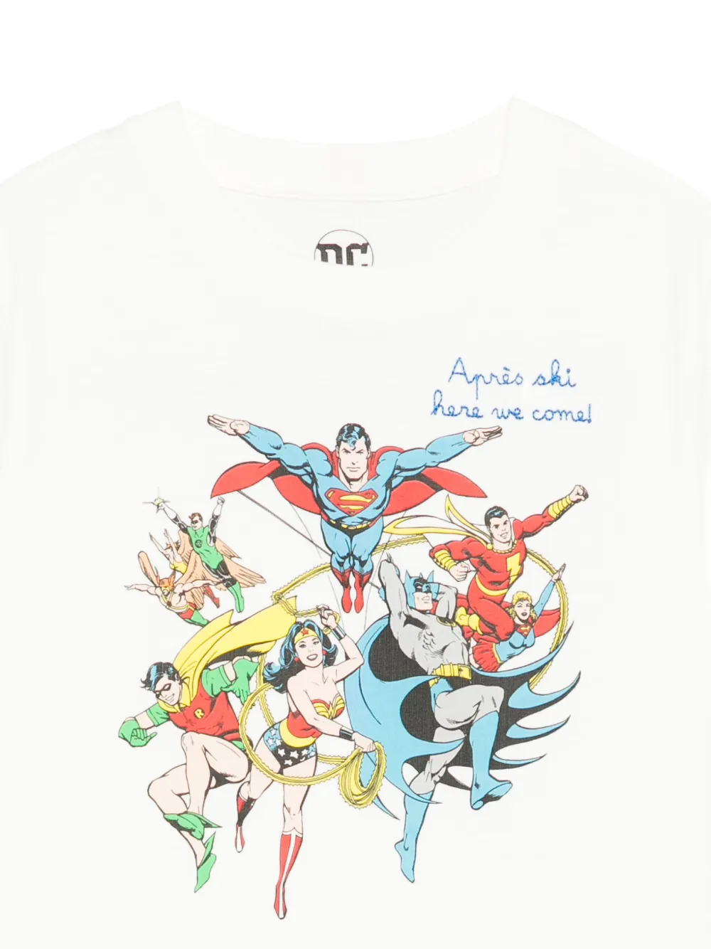 MC2 Saint Barth Kids T-shirt met grafische print en ronde hals Wit