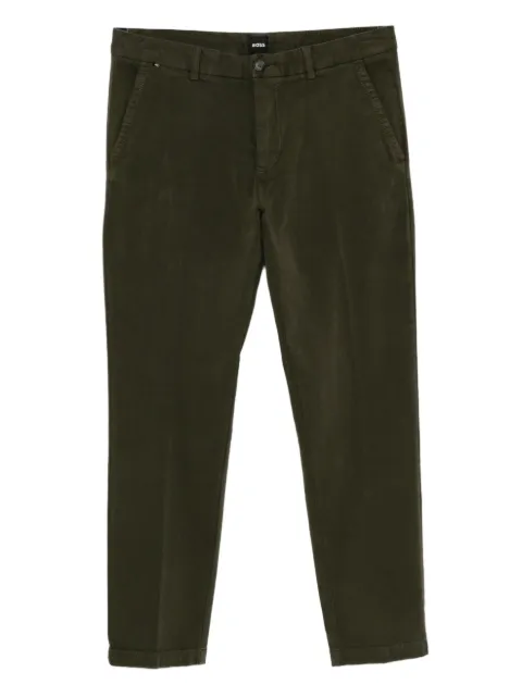 BOSS gabardine slim-fit trousers