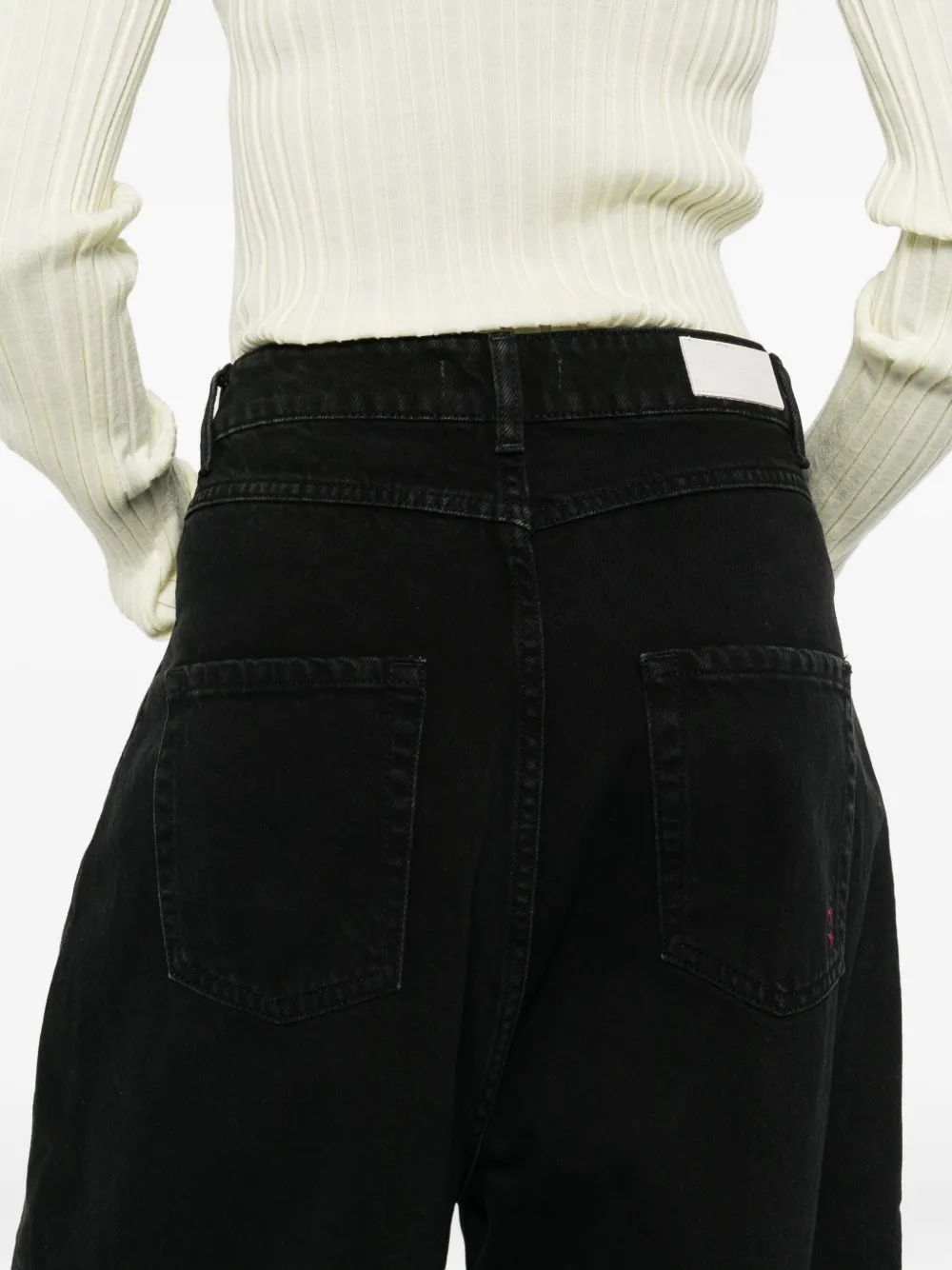 ICON DENIM Jeans met wijde pijpen Zwart