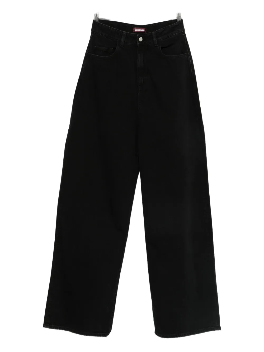 ICON DENIM wide-leg jeans - Nero