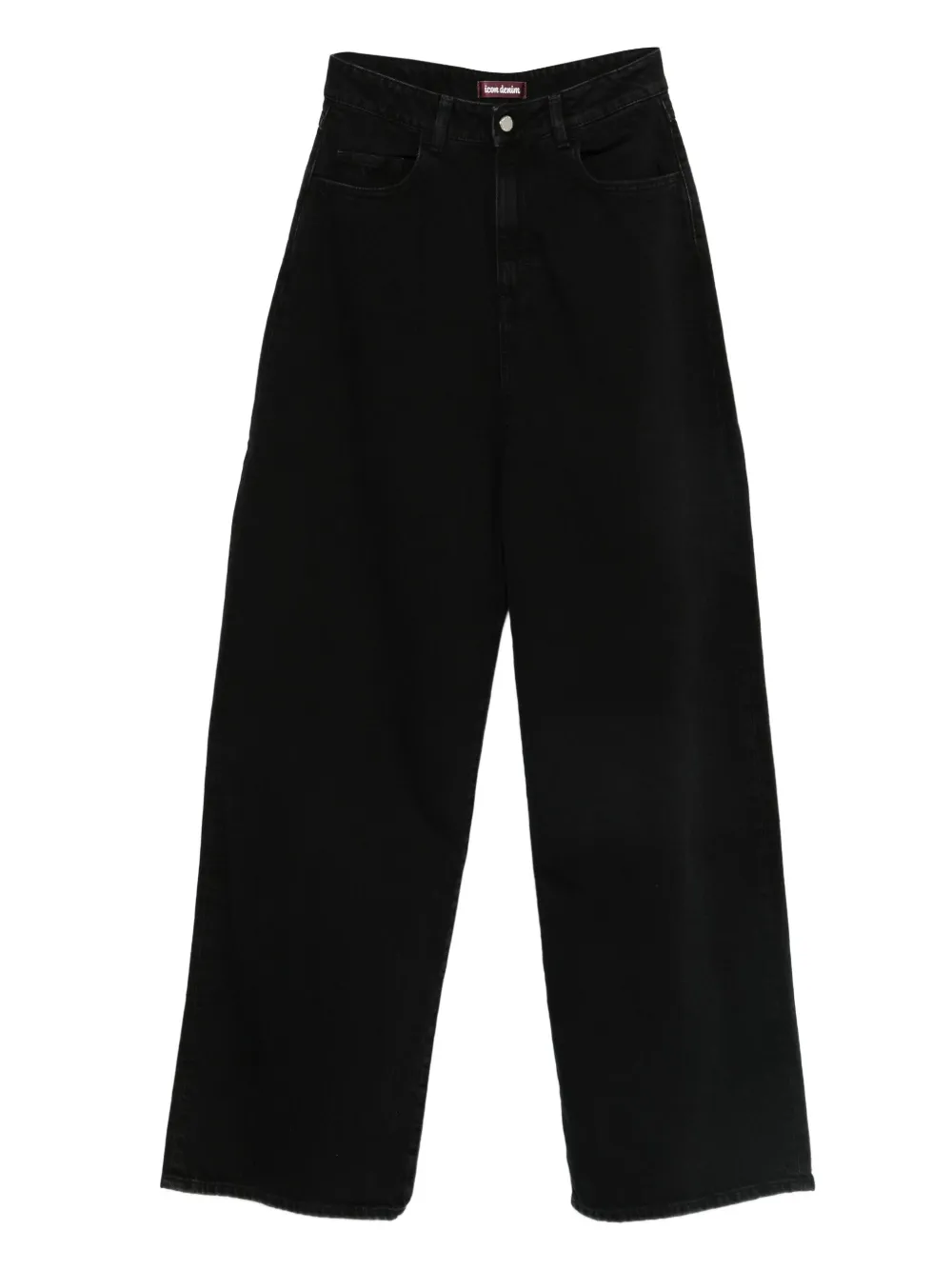 ICON DENIM wide-leg jeans - Nero