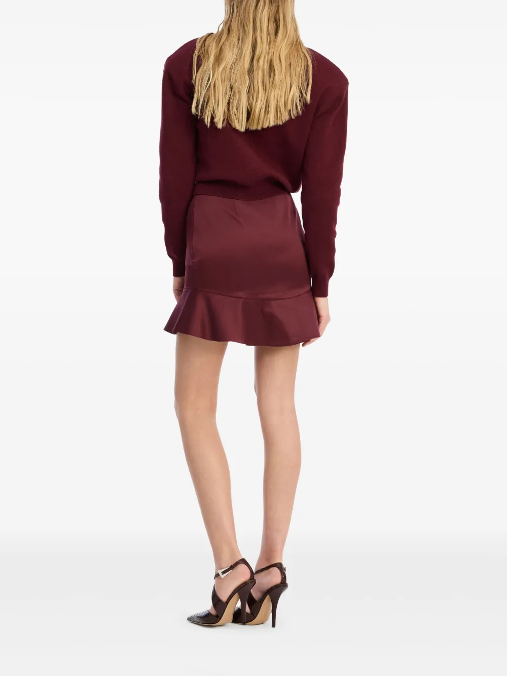 ROTATE BIRGER CHRISTENSEN Fijngebreid vest Rood