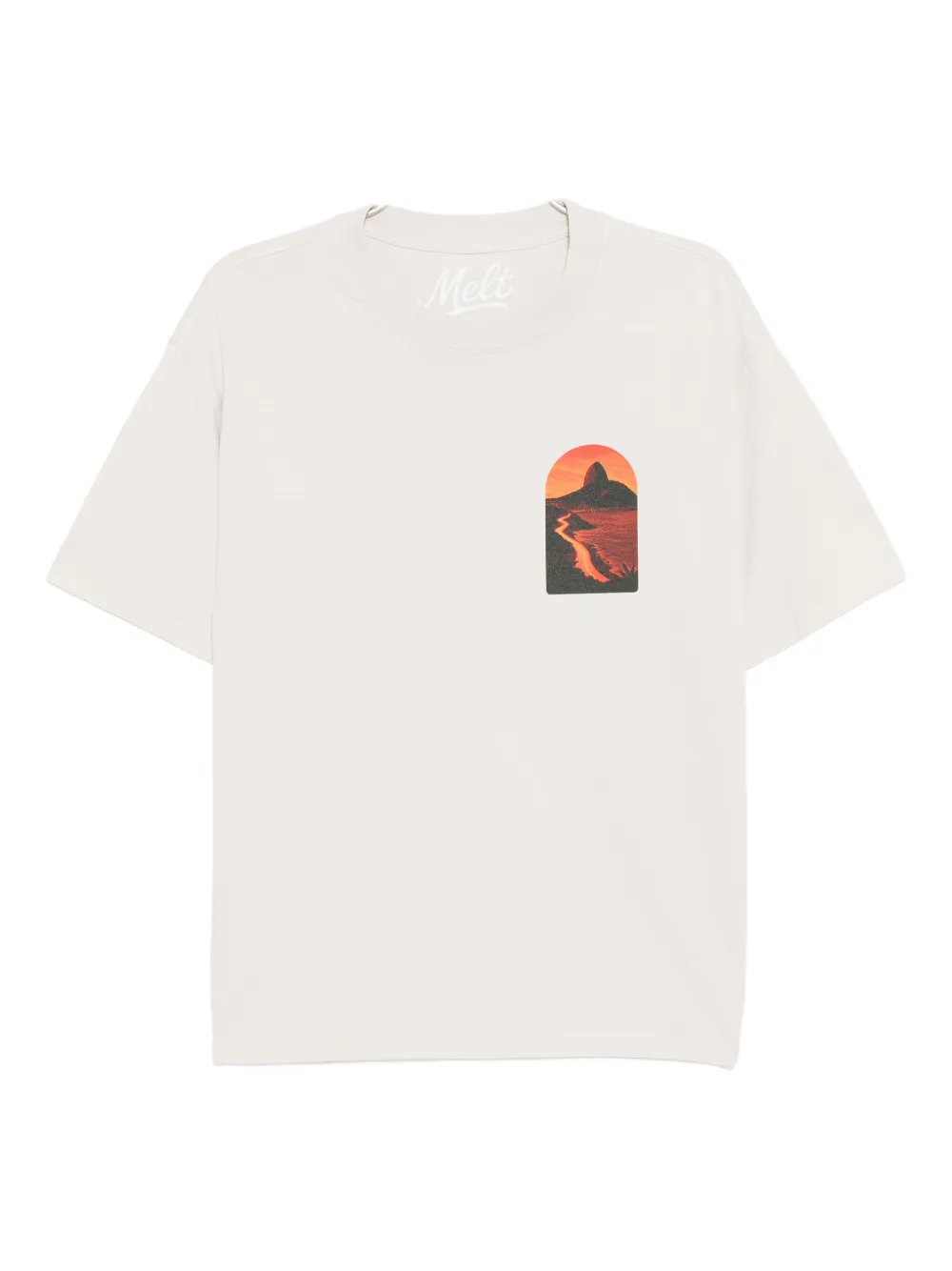Melt graphic-print T-shirt | Neutrals | Image 1