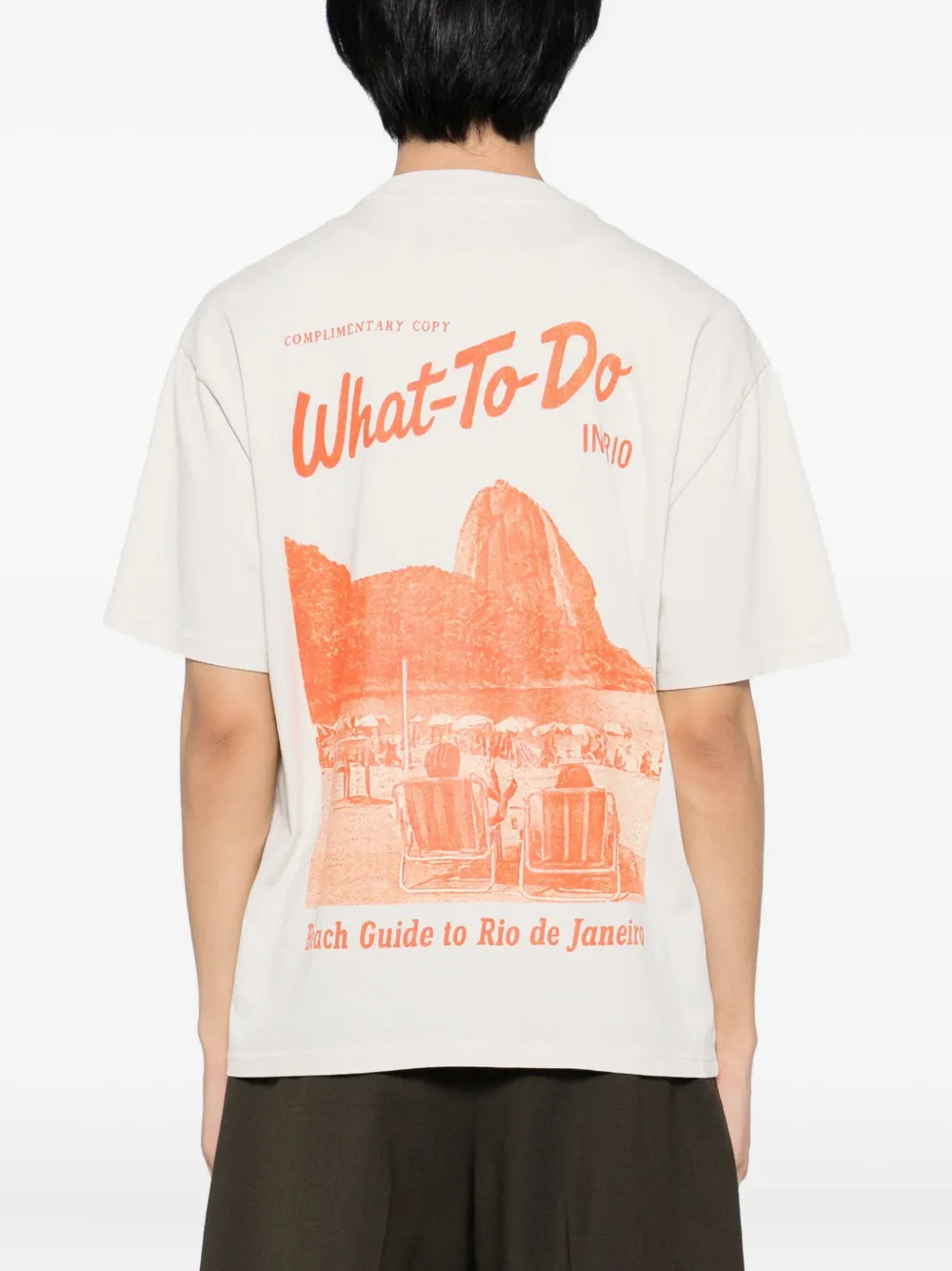  Melt Slogan-print T-shirt - Neutrals 